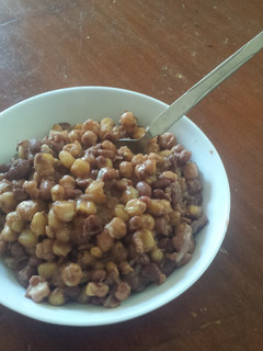 A picture of Dry Githeri (beans and corn).