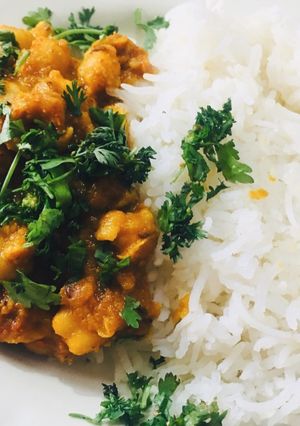 A picture of Chole Rice.