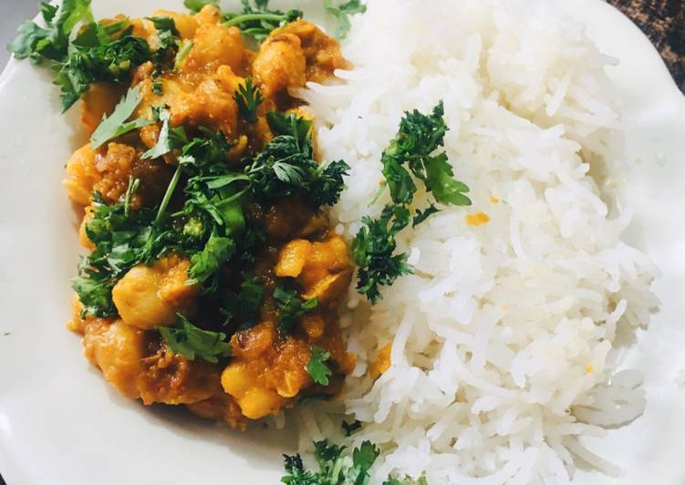 Recipe of Chole Rice in 30 Minutes at Home