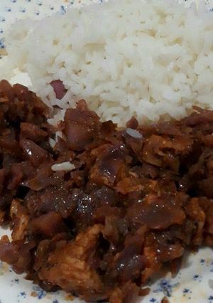 Una foto de Salteado de Repollo y pollo