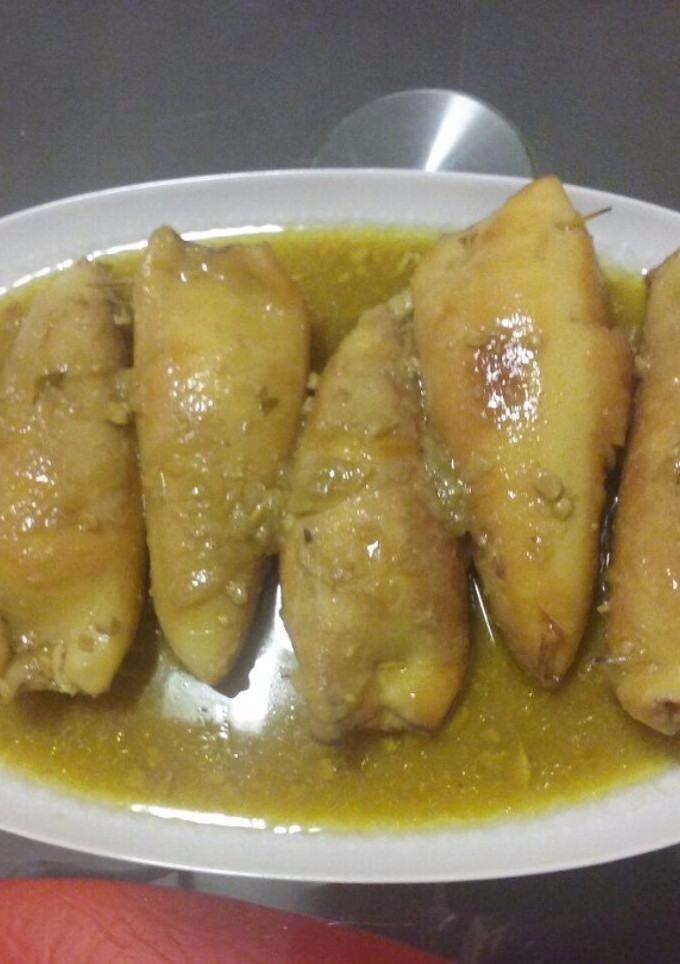 Una foto de Calamares rellenos de Navidad