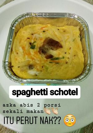 Foto resep Spagetti schotel kurma