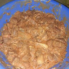 A picture of Simple beef biryani marination.