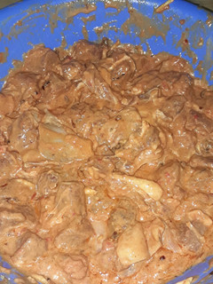 A picture of Simple beef biryani marination.