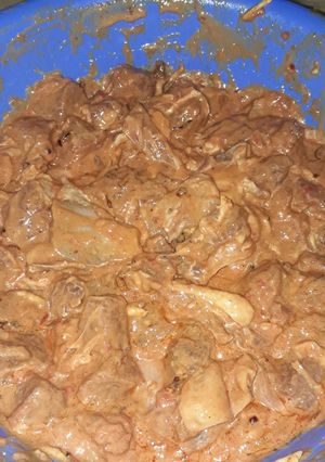 A picture of Simple beef biryani marination.