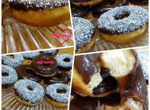 صورة لوصفة دونات بالشكلاطة 🍩🍩