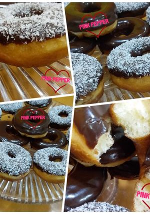 صورة لوصفة دونات بالشكلاطة 🍩🍩