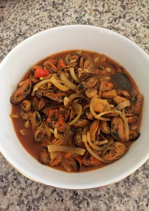 Foto resep Kerang hijau saos padang