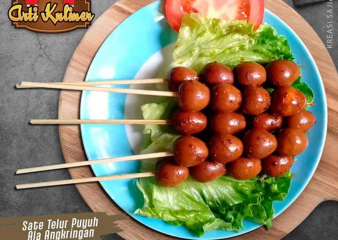 Sate telur puyuh ala angkringan