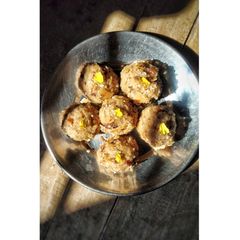 A picture of Churma ladoo (leftover roti churma).