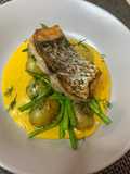 Ikan siakap grill Ala Mediterranean/ Grilled