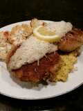 Brad's stuffed salmon cakes with lemon basil bechamel sauce