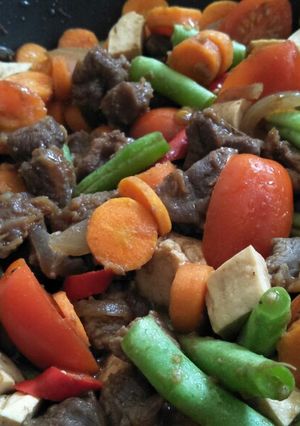 Foto resep Tumis Daging Sayur