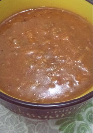 صورة لوصفة شوربة الشوفان الحمرا