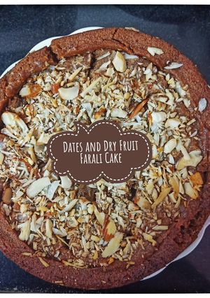 A picture of Dates and Dry Fruit Farali cake.