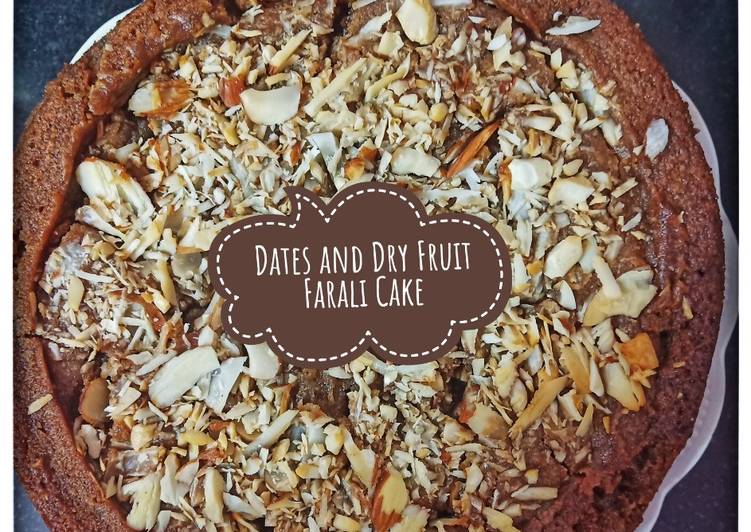 dates and dry fruit farali cake recipe main photo