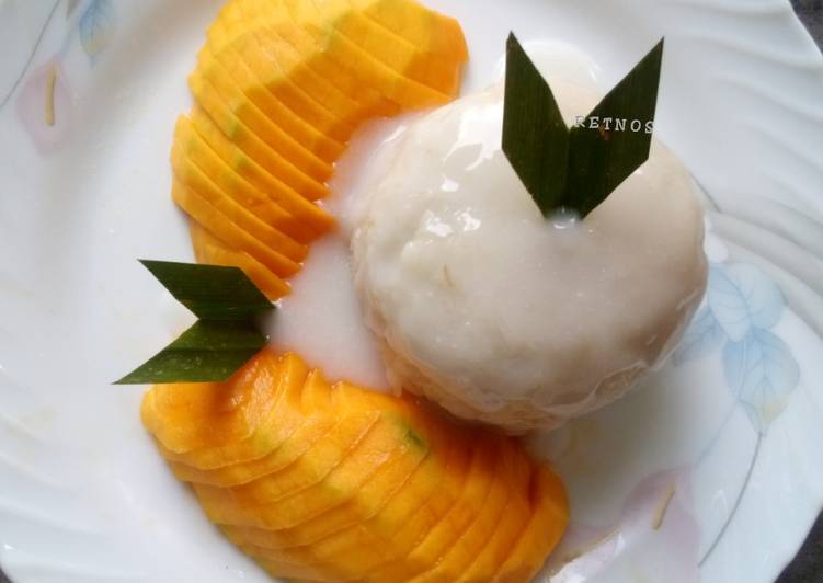 Resep MANGO sticky rice Anti Gagal