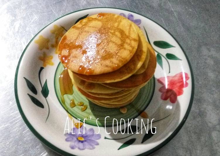 Cara Gampang Membuat Pancake / kue dadar, Menggugah Selera