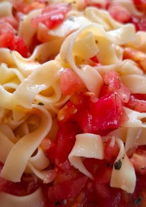 Una foto de Fettuccine Primavera