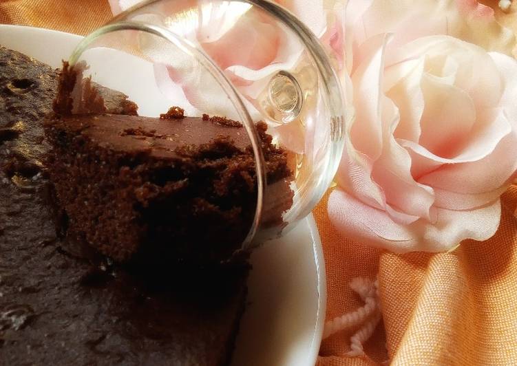 Glass scooped Brownie(eggless)#recipemarathon#lovedish