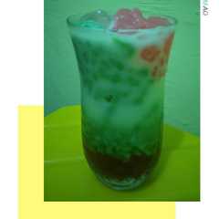 A picture of Cendol hunkwe.