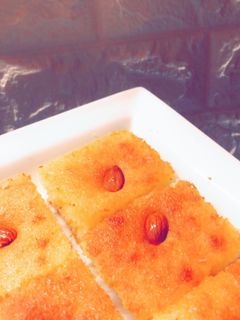 صورة لوصفة بسبوسة الزبادي