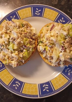 Tojásos tonhalsaláta recept fotója