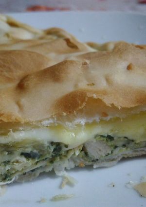 Una foto de Tarta de acelga y pollo