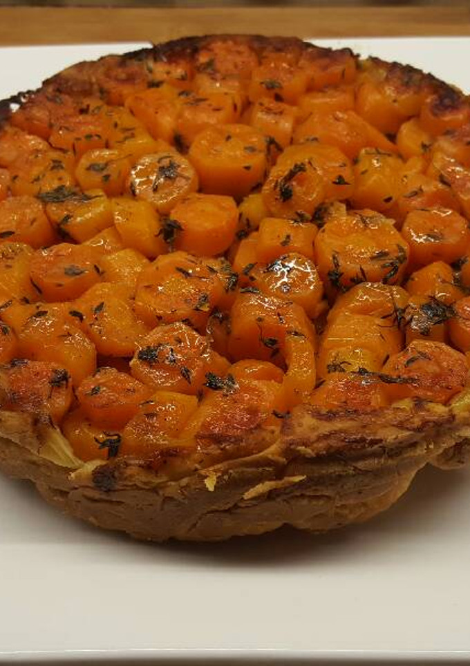 Una foto de Tarta Tatin de zanahoria