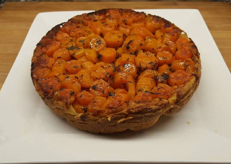Tarta Tatin de zanahoria