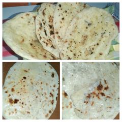 Cheesy Naan without oven A picture of Cheesy Naan without oven.