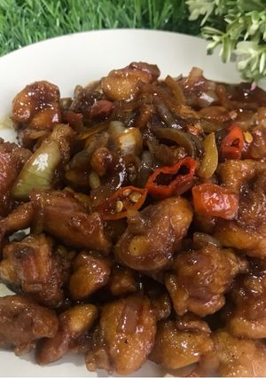 Foto resep Ayam goreng saos mentega pedas