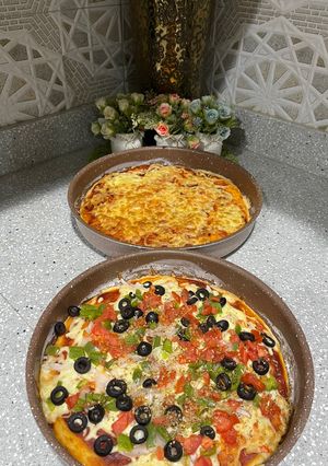 صورة لوصفة عجينة البيتزا السائلة