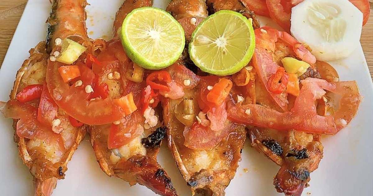 Resep Udang Bakar Jimbaran Dengan Sambal Goang Wajib Recook 👍🏻 Oleh ...