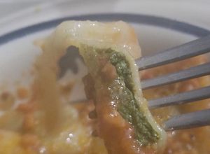 Una foto de Masa de sémola para pasta rellena vegana