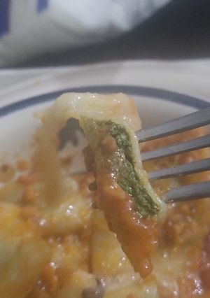 Una foto de Masa de sémola para pasta rellena vegana