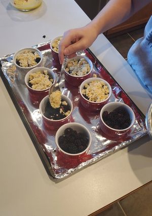 A picture of Super Easy BlackBerry Cobbler.
