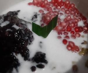 Resep Unik Bubur ketan hitam kacang hijau mutiara (bubur pelangi) Enak Sempurna