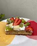 Torta de avena y frutas