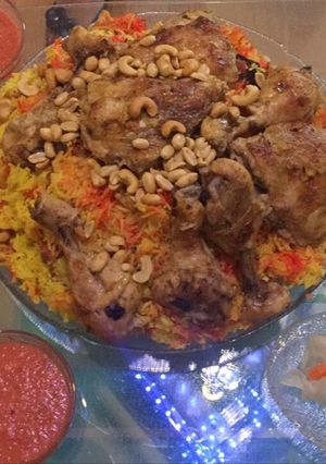 صورة لوصفة مندي الدجاج السوري 😋😋