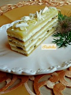 Mézes, túrós, kividzsemes szelet recept fotója