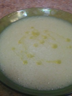 Una foto de Crema de puerros