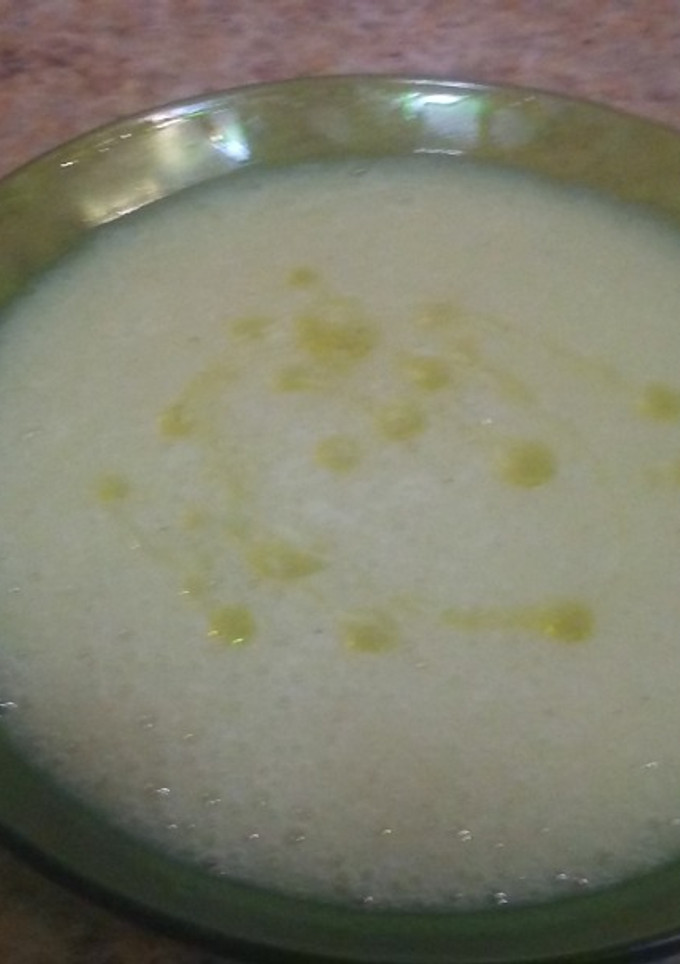 Una foto de Crema de puerros