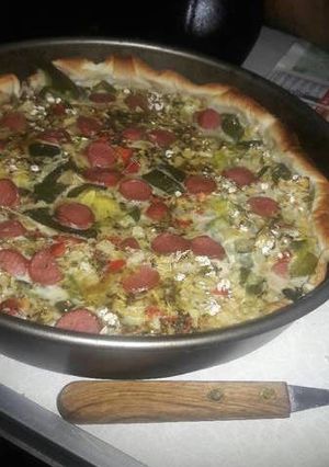 Una foto de Tarta de zapallitos liviana