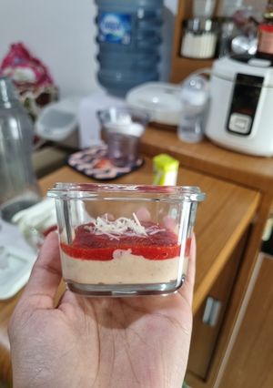 Foto resep Strawberry Cheesecake - Snack MPASI 6m+
