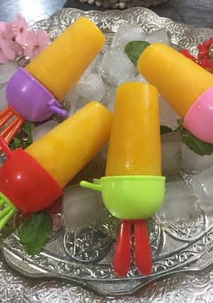 A picture of Mango Ice-Lolly.