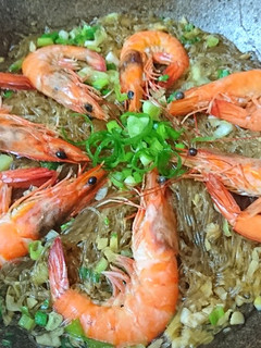 鮮蝦粉絲煲 的食譜成品照片