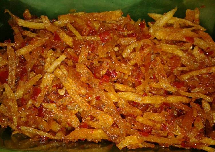 Kentang kering balado