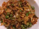 Cabbage with peas