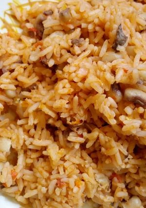 A picture of Rice and beans.